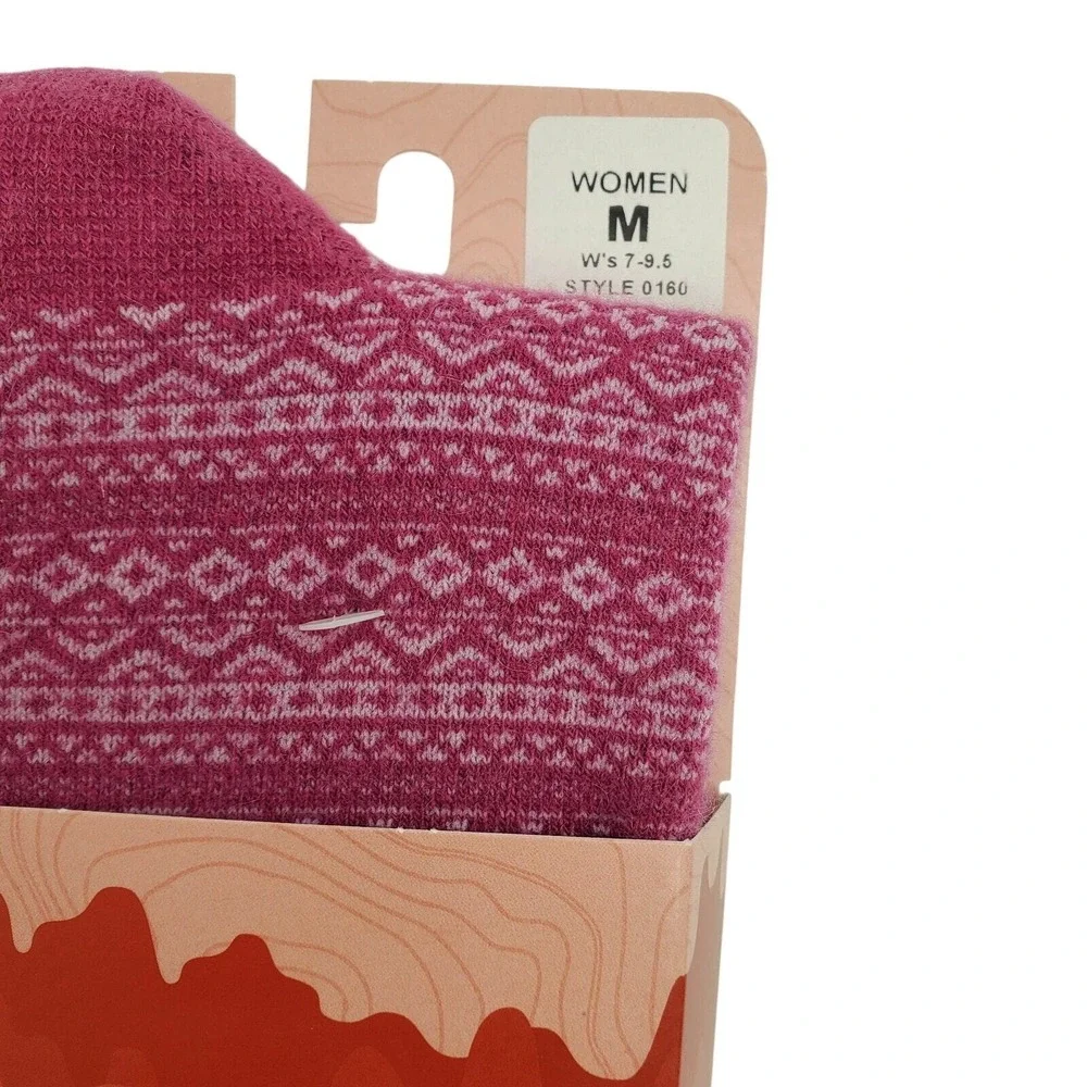 Cashmere Crew Socks Medium Berry Pink B.Ella Wren Warm Cozy Fall NEW 7-9.5 M